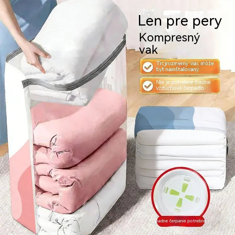 🧳 5 položiek len za 25 € 💨 Veľké stlačiteľné vákuové úložné vrecká: Nie je potrebné žiadne vzduchové čerpadlo, nepriepustné, ideálne na úsporu miesta v kufri a doma ✈️