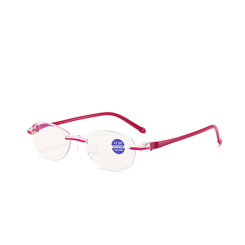 1 pár za 19 € 🧐👓️ Elegantné okuliare na čítanie s ochranou proti modrému svetlu; bezrámový dizajn, ktorý znižuje únavu očí a predchádza vzniku krátkozrakosti; vhodné pre mužov aj ženy.