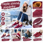🏆【Veľkosti 35 – 41】Dámske bavlnené topánky na jeseň a zimu: z pravej kože, nepremokavé, s teplou podšívkou z fleecu, teplé a pohodlné – navrhnuté špeciálne pre ženy stredného veku a staršie.