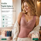 🔥Kúp 1 a 1 dostaneš zadarmo❤️【L-4XL】Čipková podprsenka s tílkom a nádherným dizajnom chrbta; účinne dvíha a naberá poprsie, čím zabraňuje jeho ovisnutiu ✅【Odporúčané lekárom】
