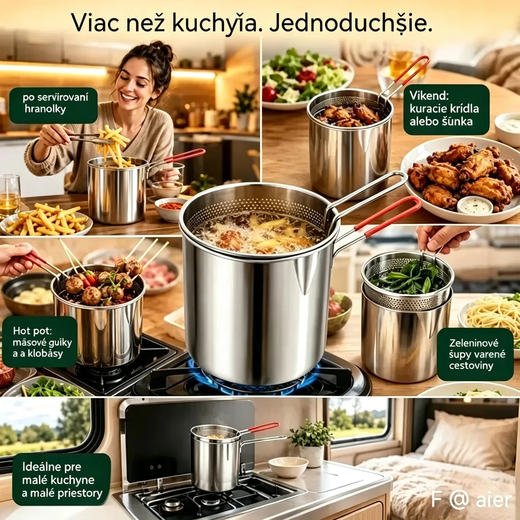 🔥 POSLEDNÝ DEŇ! -50% | Multifunkčná fritéza 304 | Jednoduché, rýchle a bezproblémové varenie 🍳