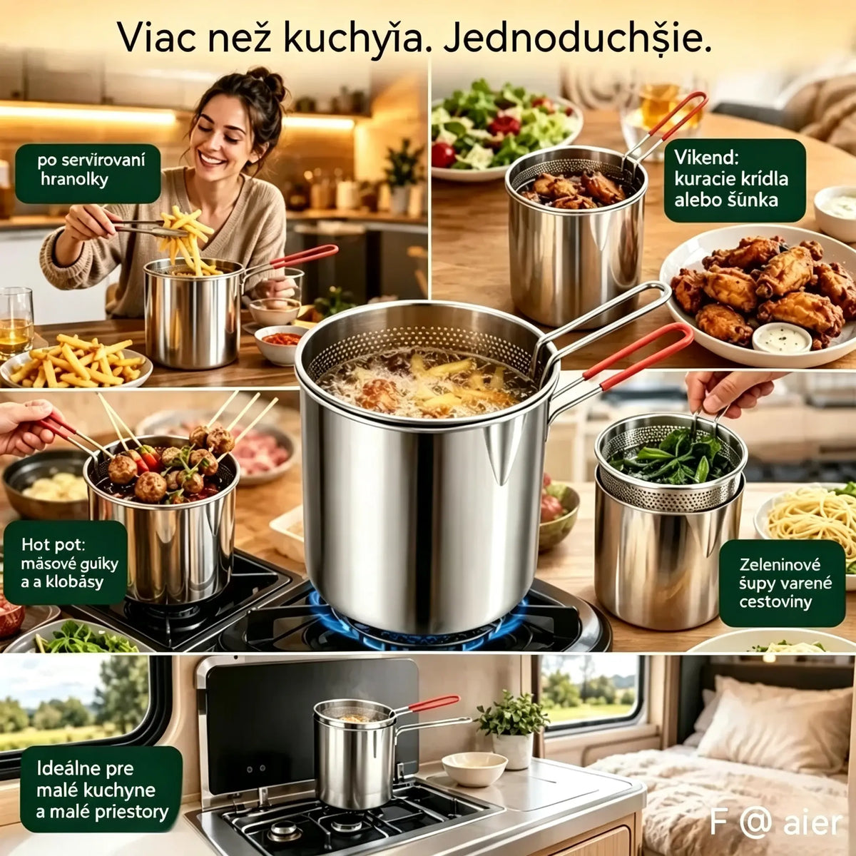 🔥 POSLEDNÝ DEŇ! -50% | Multifunkčná fritéza 304 | Jednoduché, rýchle a bezproblémové varenie 🍳