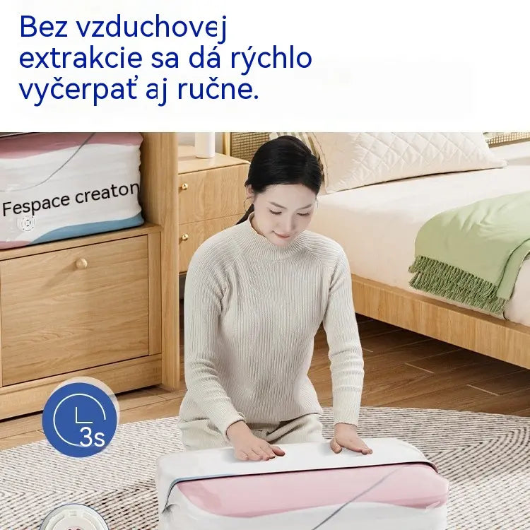 👕📦【5 kusov 23€】Kompresné vrecká na uloženie oblečenia, nevyžadujú vákuum, zosilnená konštrukcia.