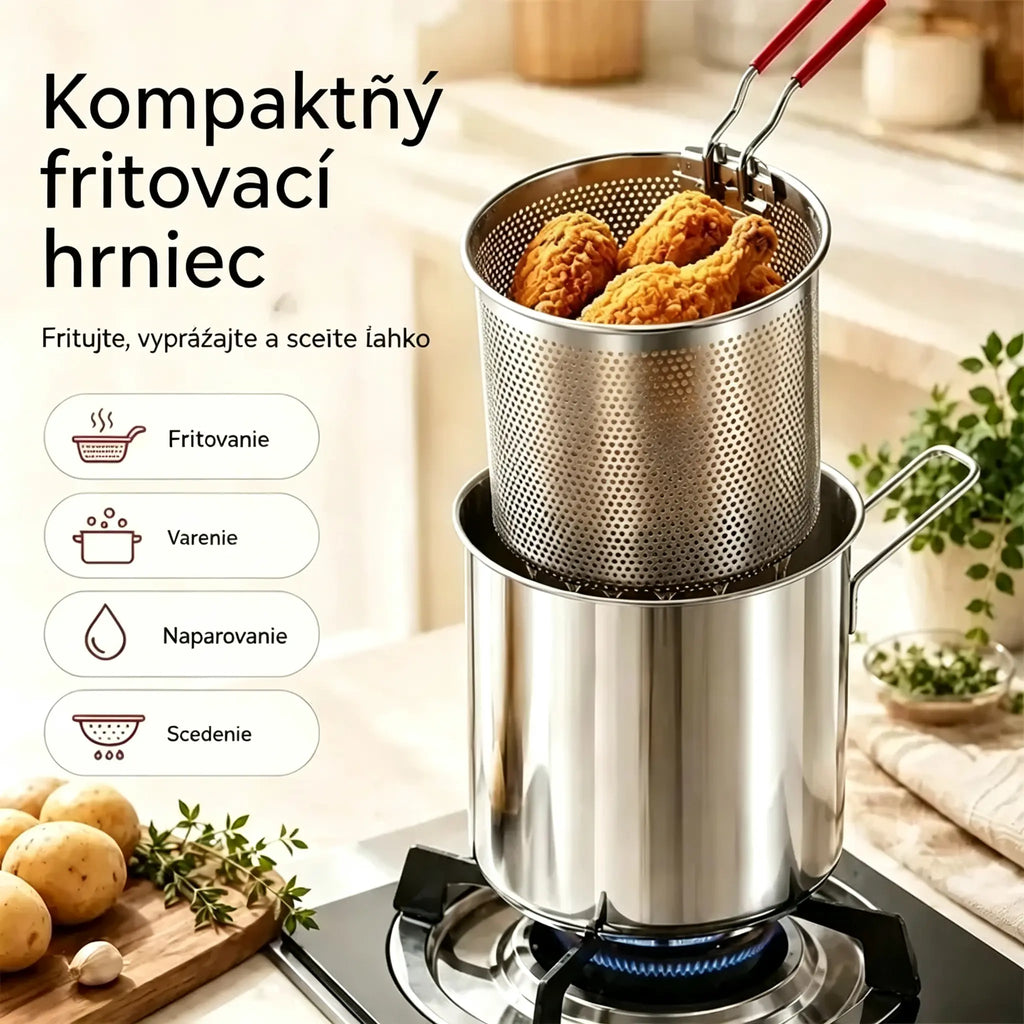 🔥 POSLEDNÝ DEŇ! -50% | Multifunkčná fritéza 304 | Jednoduché, rýchle a bezproblémové varenie 🍳
