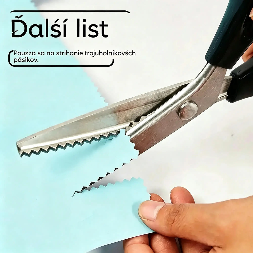🔥Kúpte jeden, druhý dostanete zadarmo✂️ Profesionálne nožnice na cikcak - Nožnice na látku s ostrými zúbkovanými čepeľami