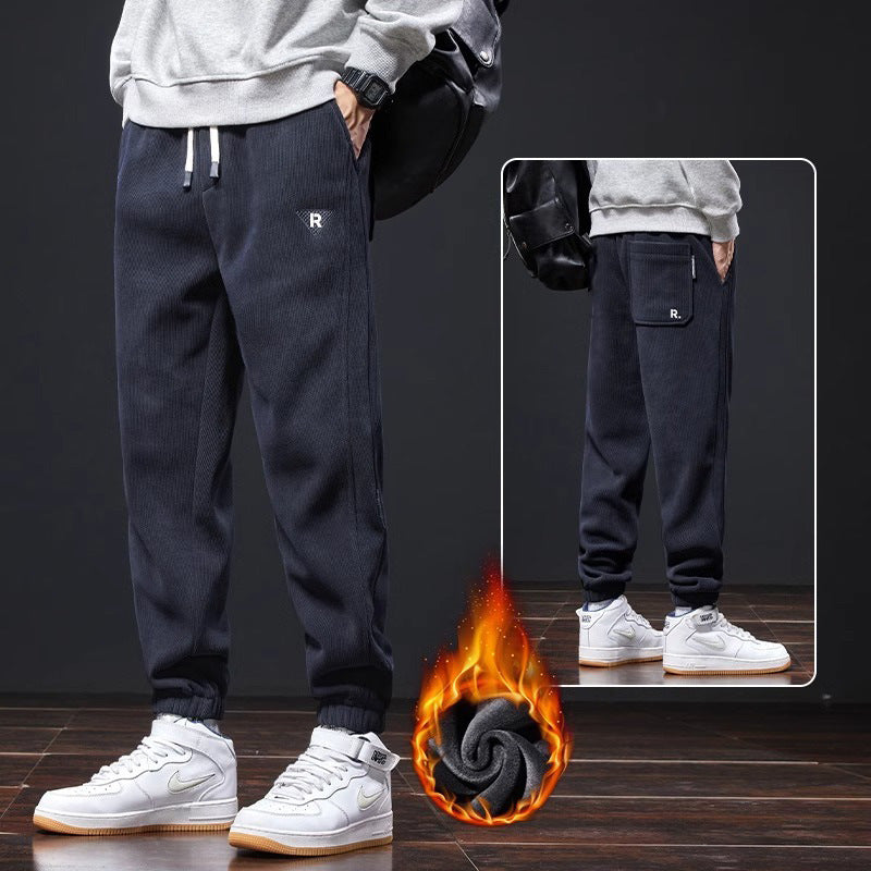 🔥【M-5XL】🖤Nové pánske zimné nohavice, s flísovou podšívkou a zosilneným manšestrom, teplé a ležérne pánske nohavice
